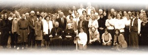 IOCS students and staff with Metropolitan Anthony of Sourozh, in the early days of the Institute