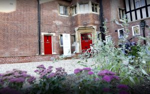 Image showing the entrance door to the Cambridge Theological Federation.