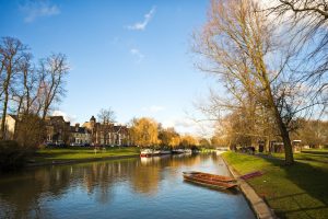 Image of Cambridge with river.