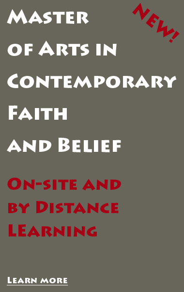 Test reading Master of Arts in Contemporary Faith and Belief, on-site and by Distance Learning.