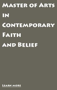Test reading Master of Arts in Contemporary Faith and Belief.