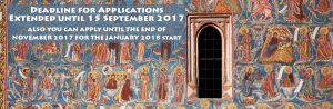 Image depicting fragment of mural painting of Voronet Monastery, Romania.