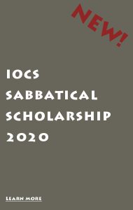 Picture with the text: IOCS Sabbatical Scholarship 2020